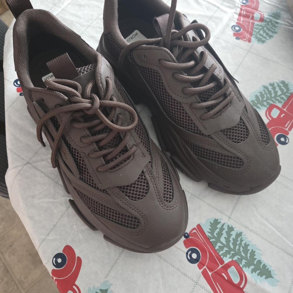 Steve Madden Chocolate Brown Athletic Shoes